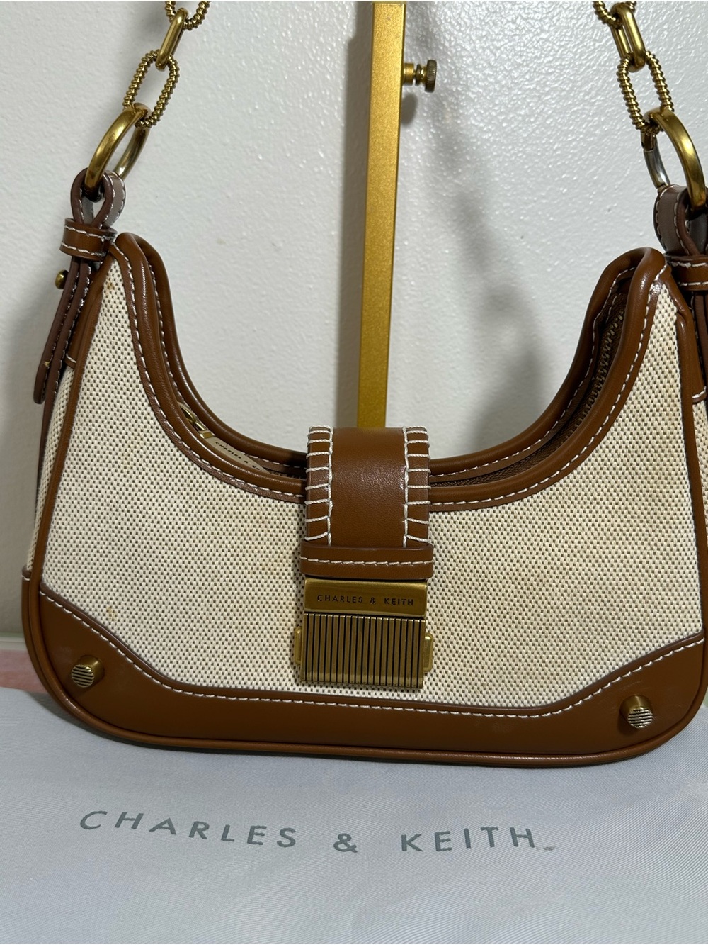 Charles & Keith Belted hobo bag